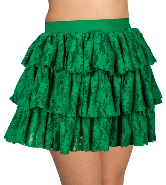 Ladies Aerobics Retro Disco Fancy Dress Costume Accessory Lace Tutu 80s Ra-Ra