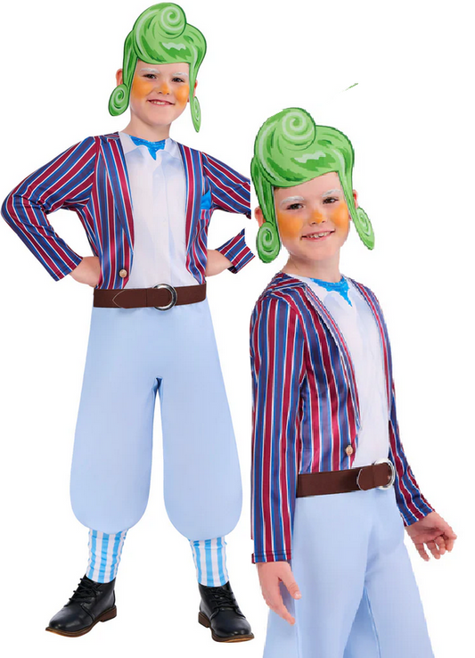 Oompa Loompa Costume Childrens Book Week Fancy Dress Outfit Willy Wonka Age 3-10