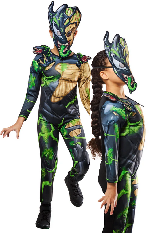 Venomized Groot Costume Childrens Halloween Fancy Dress Outfit Boys GIrls + Mask