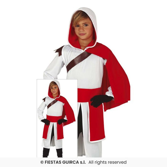 Medieval Mercenary Kids Guard St Georges Fancy Dress Costume Boys Age 3-12