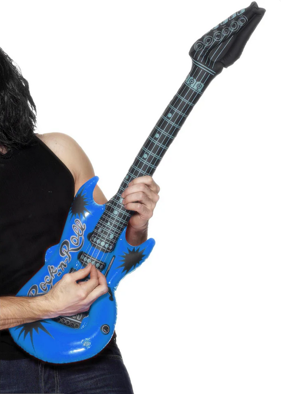 Inflatable Guitar 99cm Rock Star Rocker Fancy Dress Accessory