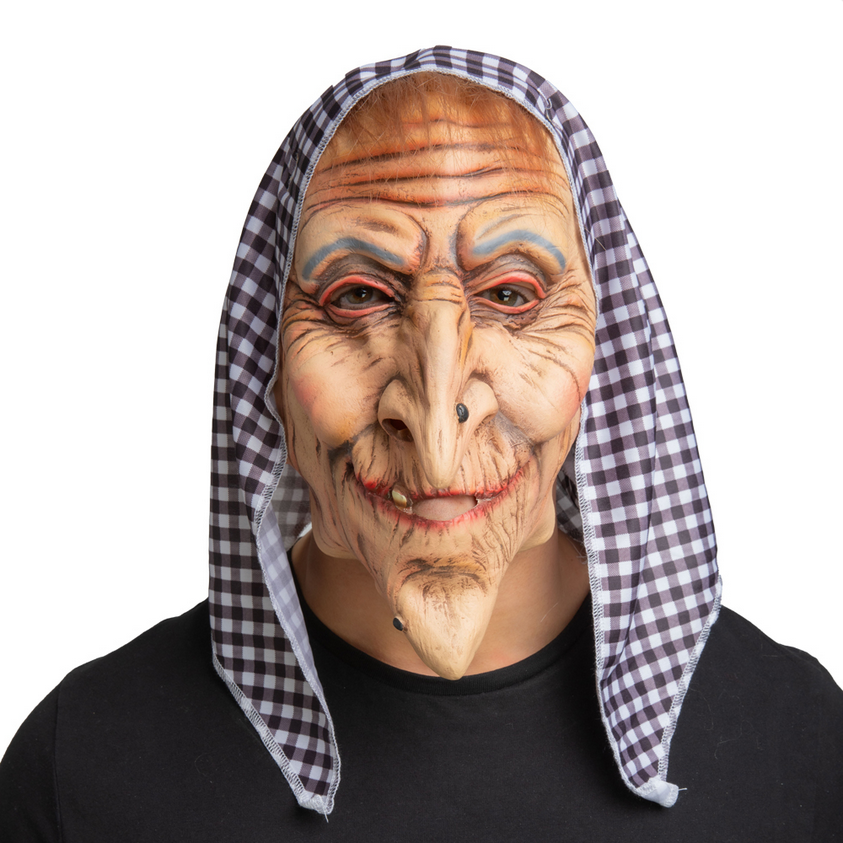 Old Hag Latex Mask Witch Witches Mask Halloween Fancy Dress Accessory Mens Ladies