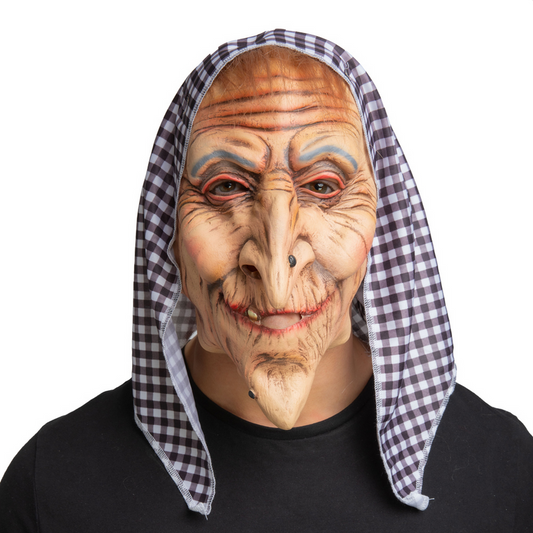 Old Hag Latex Mask Witch Witches Mask Halloween Fancy Dress Accessory Mens Ladies