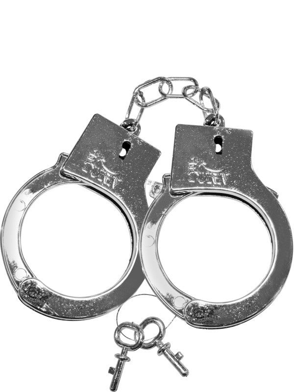 Cops & Robbers Plastic Handcuffs Sexy Police Officer Costume Fancy Dress Prop