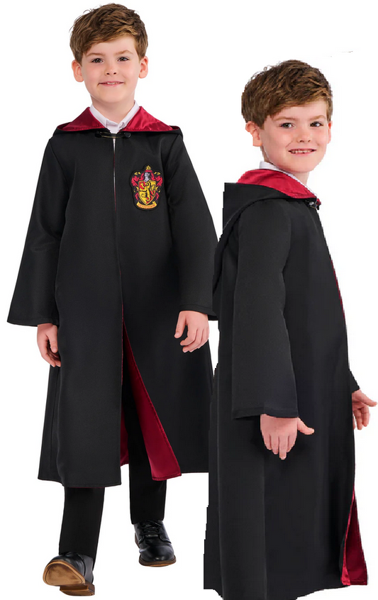 Gryffindor Robe Deluxe Kids Book Day Harry Potter Fancy Dress Costume Age 3-10