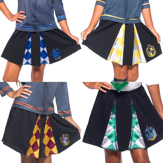 Harry Potter Official Girls Hogwarts House Crest Skirts Book Week Fancy Dress