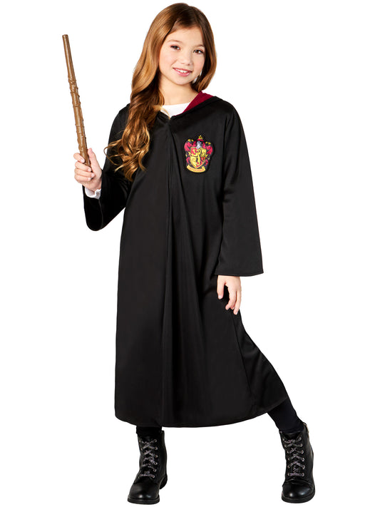 Hermoine Robe Kit Harry Potter Girls Licensed Fancy Dress Costume + Wand