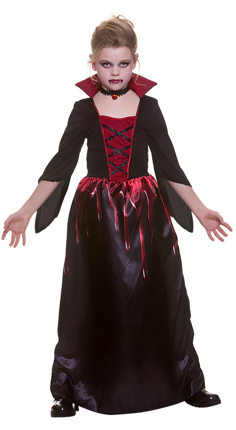 Bloodthirsty Vampiress Girls Costume