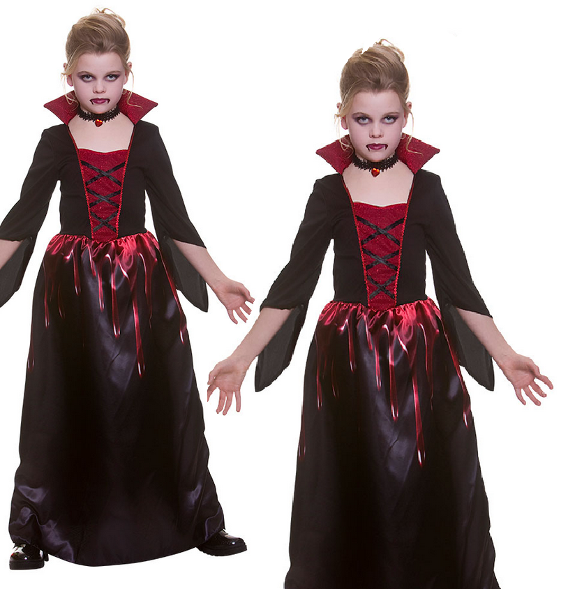 Bloodthirsty Vampiress Girls Costume