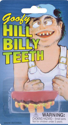 Hill Billy Teeth Adults False Teeth Novelty Fancy Dress Prop Mens Ladies