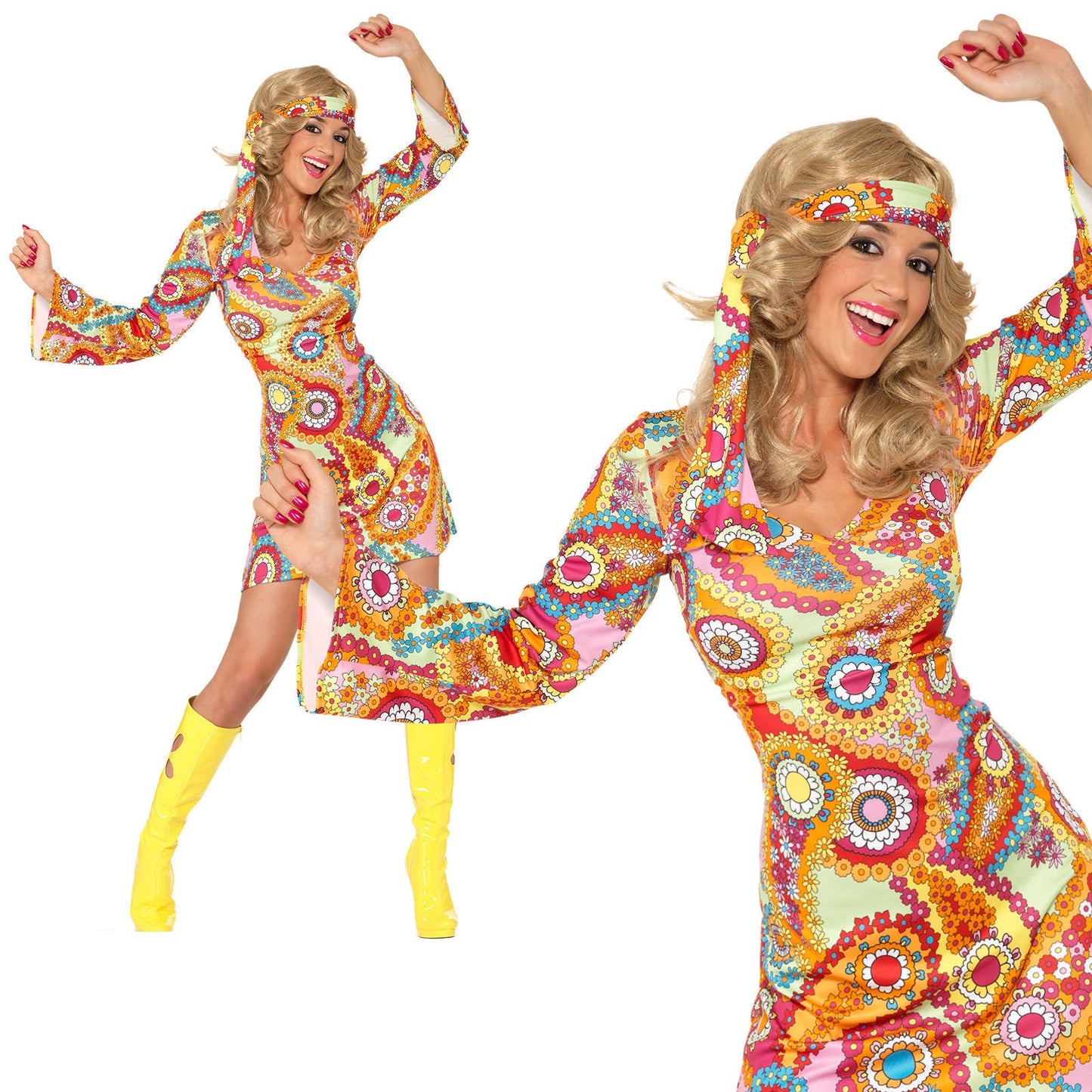 1960s Hippie Shift Dress
