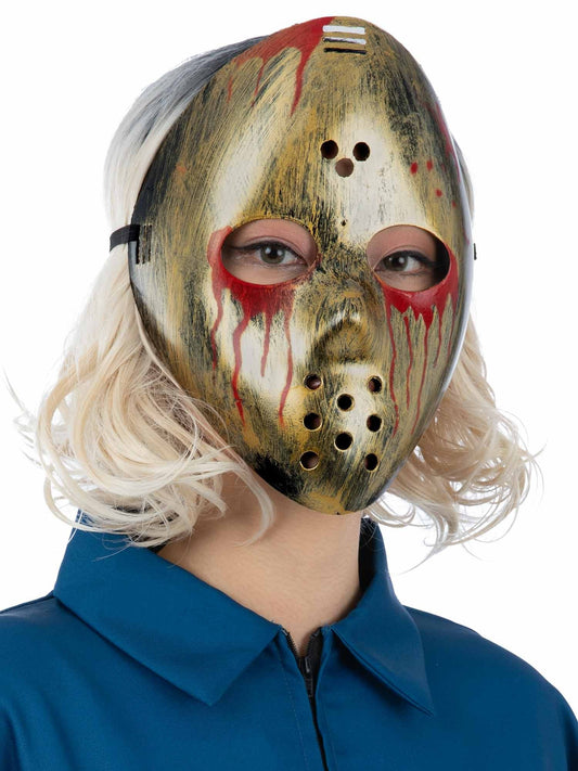 Adults Hockey Mask Plastic Mask Metallic Bloody Mask Jason Fancy Dress