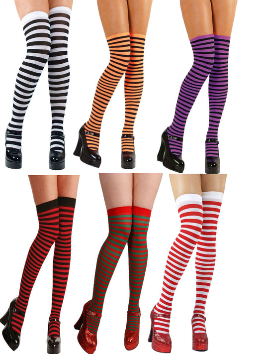 Candystripe Hold Up Socks