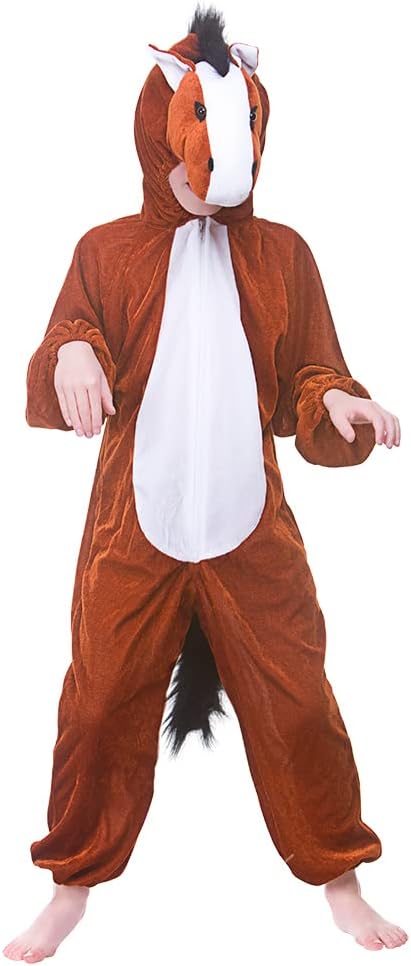 Horse Costume Kids Nativity Play Animal Fancy Dress Outfit Age 5-6