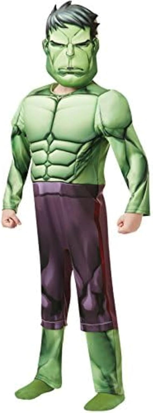 Deluxe Hulk Costume Avengers Superhero Fancy Dress Kids Outfit Age 9-10
