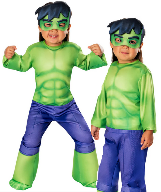 Hulk Toddler Costume Marvel Superhero Boys Girls Fancy Dress Outfit Book Day Age 2-8