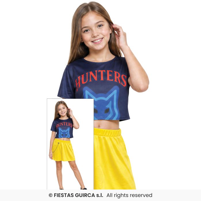 Pop Star Hunter Litle Girls Japanese Pop Star Fancy Dress Costume Age 5-12