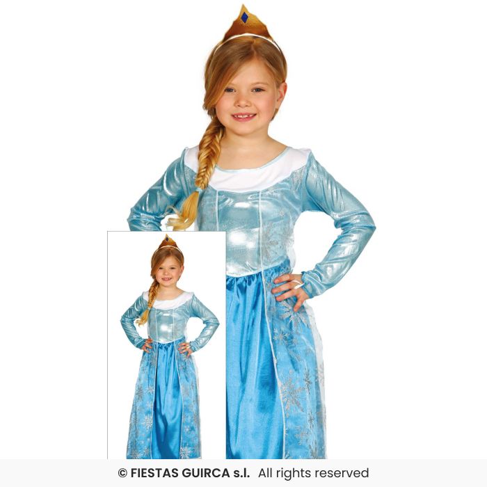 Girls Ice Princess Fairytale Storybook Book Day Fancy Dress Costume Age 3-9