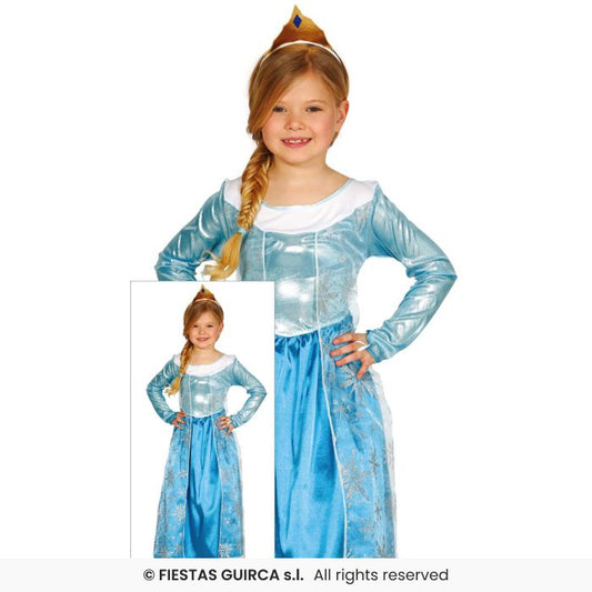 Girls Ice Princess Fairytale Storybook Book Day Fancy Dress Costume Age 3-9