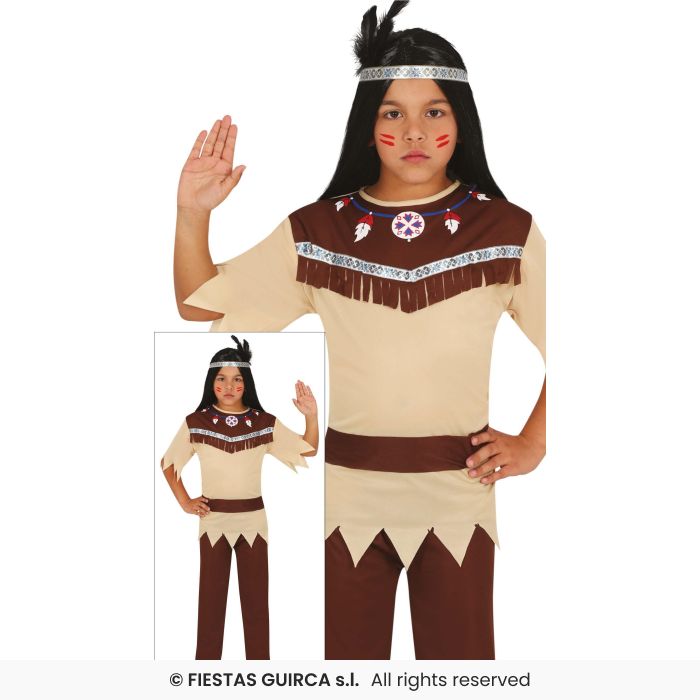 Cherokee Indian Wild West Western Fancy Dress Costume Kids Education Boys Age 3-13