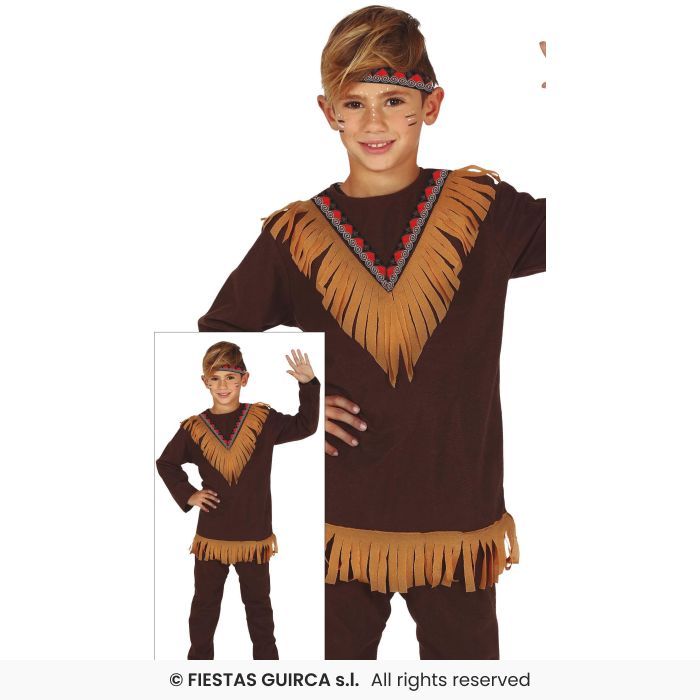 Indian Boy Wild West Western Fancy Dress Costume Kids Education Girls Age 3-13