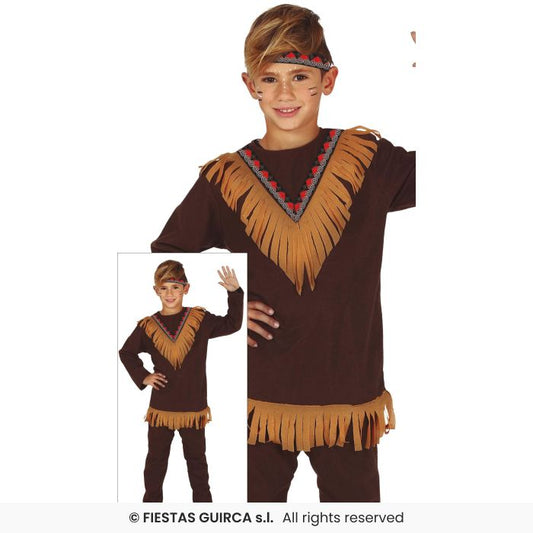 Indian Boy Wild West Western Fancy Dress Costume Kids Education Girls Age 3-13