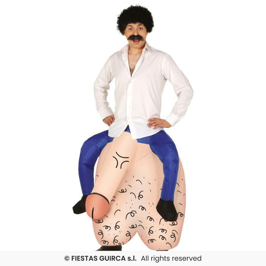 Inflatable Testicles + Fan Adults Novelty Funny Stag Night Fancy Dress Costume