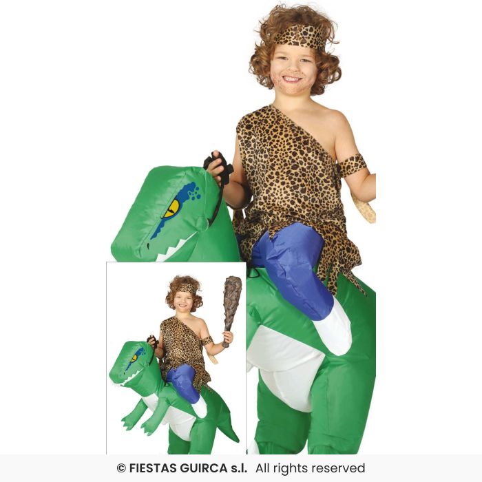 Inflatable Dinosaur Kids Wild Animal Novelty Fancy Dress Costume Boys Girls Age 7-9
