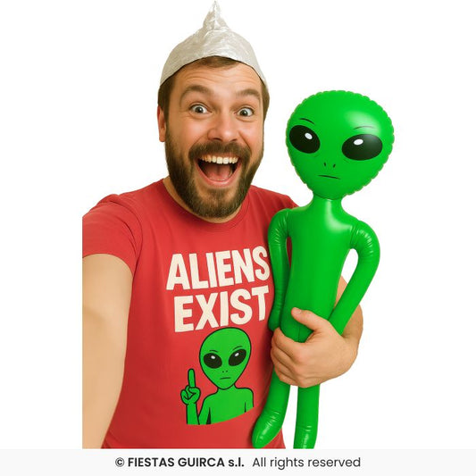 Inflatable Green Alien 85cm Fancy Dress Prop Halloween