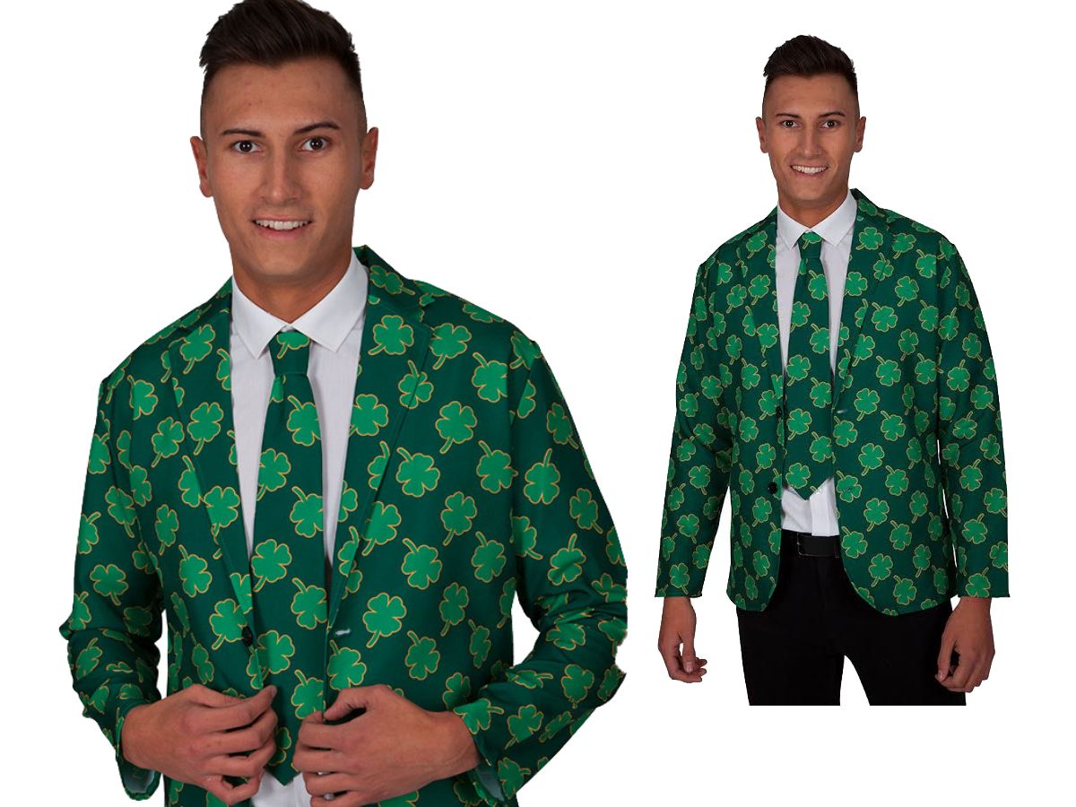 Mens Irish St Patricks Jacket & Tie