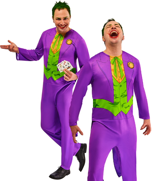 The Joker Adults Fancy Dress Costume Batman Villan Marvel Fancy Dress Outfit Mens