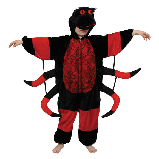 Child Deluxe SPIDER Fancy Dress Incy Wincy Web Costume Kids Book Day Age 3-8