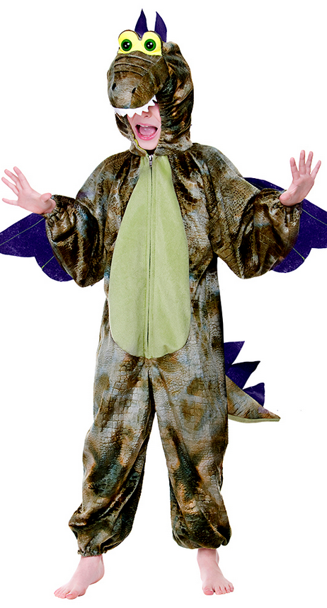 Kids Green Dinosaur Costume