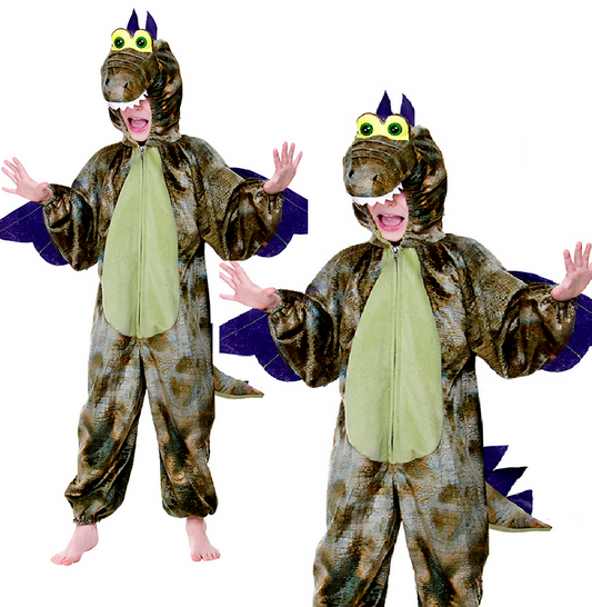 Kids Green Dinosaur Costume