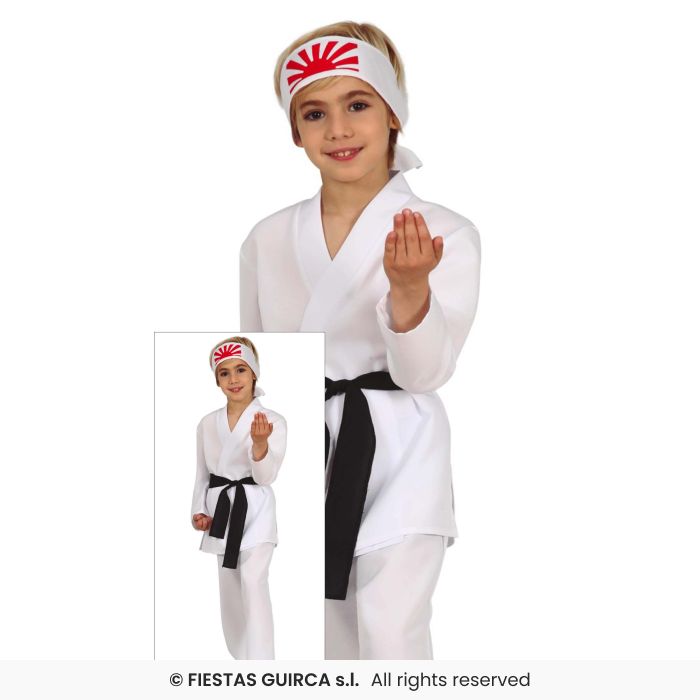 Karate Kids Fancy Dress Outfit Martial Arts Japanese Fighter Boys Outfit Age 5-12