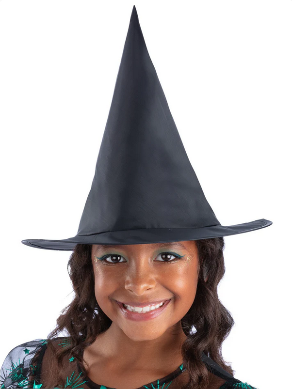 Black Witches Hat Girls Halloween Fancy Dress Accessory Kids Accessory