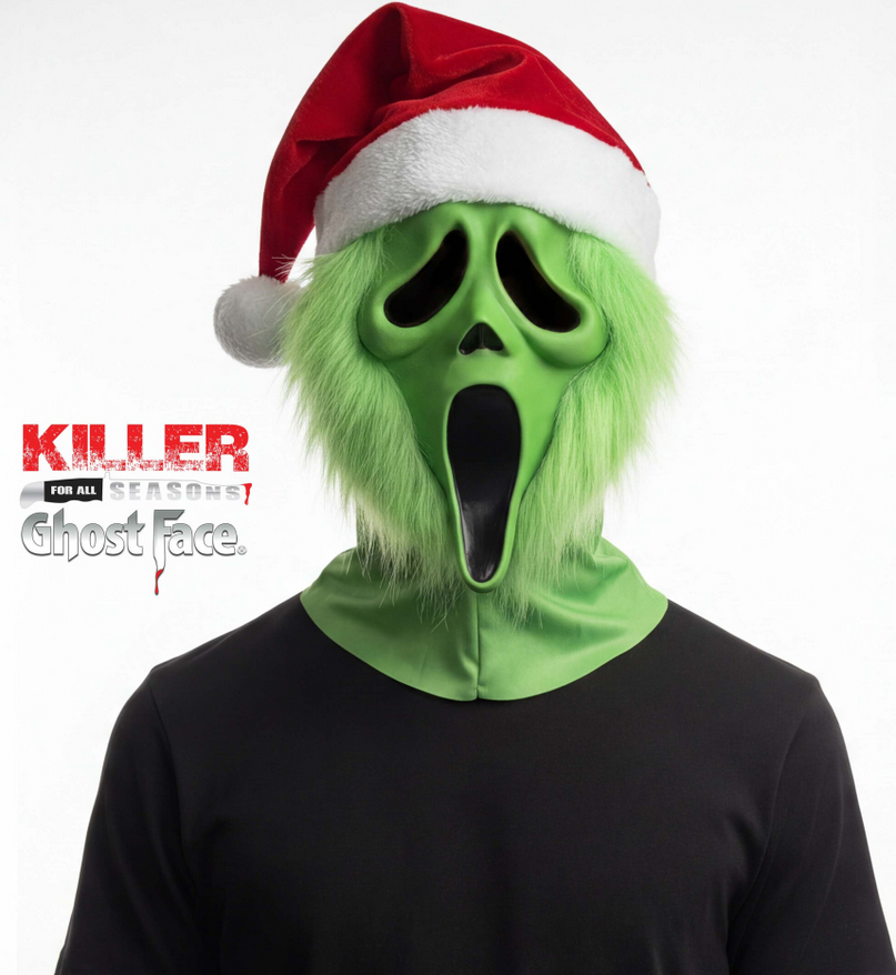 Ghost Face® Grumpy Santa Mask Official Scream Funworld Mask Fancy Dress Adults