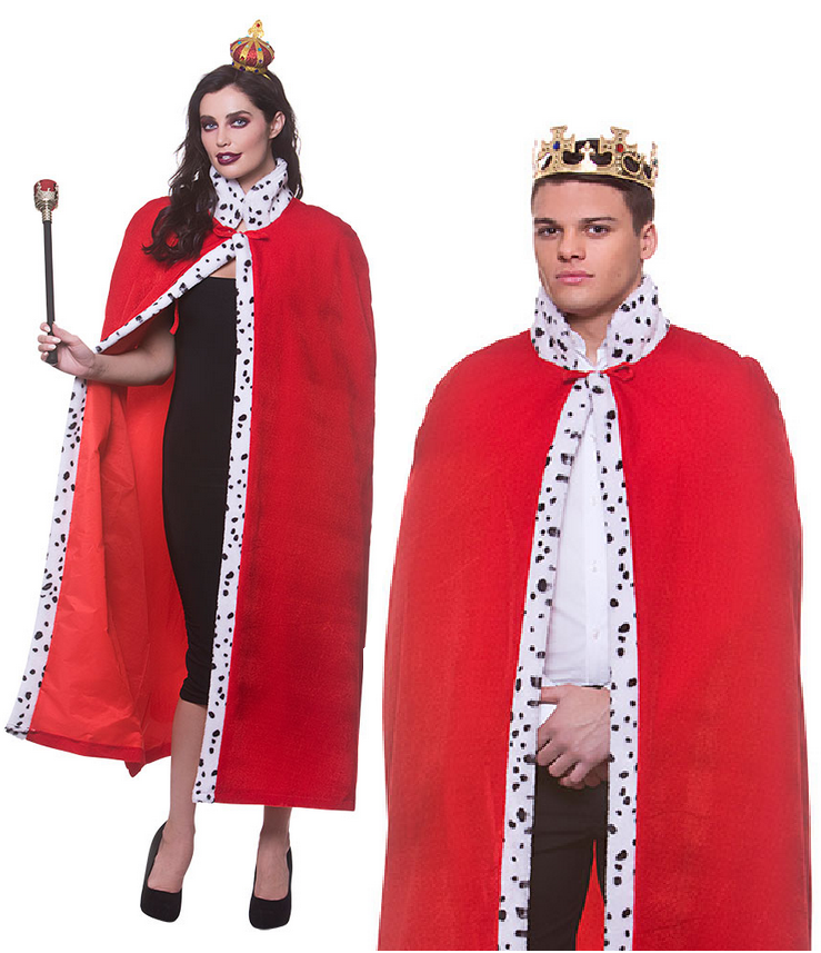 King Robe Men Deluxe King's Coronation Robe Adults Royal Robe Mens Ladies Fancy Dres ...