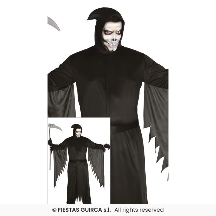 Knife Assassin Mens Grim Reaper Fancy Dress Costume Adults Halloween