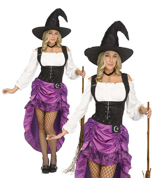 Renaissance Witch Ladies Fun World Halloween Witches Fancy Dress Costume