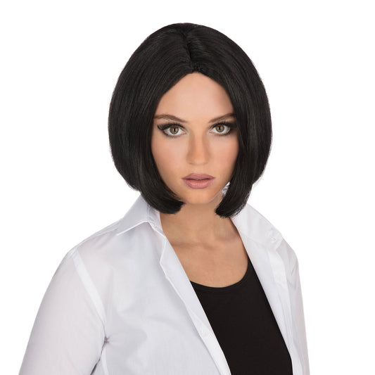 Lady Fancy Club Party Centre Parting Top Short Cut Fake Artificial Wig Black