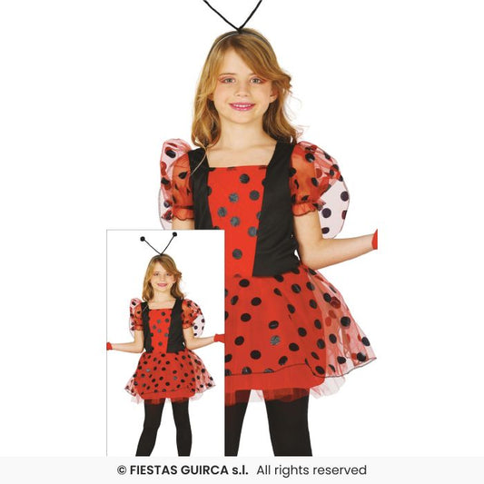 Girls Ladybird Fancy Dress Costume Insect Book Day Kids Outfit Age 3-12