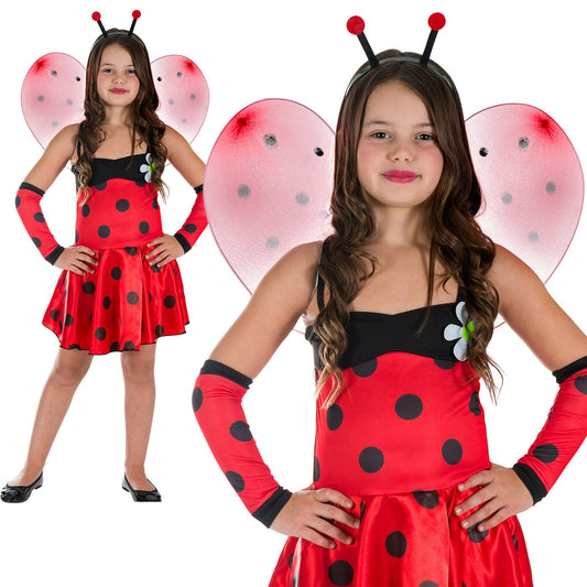 Ladybug Ladybird Kids Girls Child World Book Day Week Fancy Dress Costume Outfit