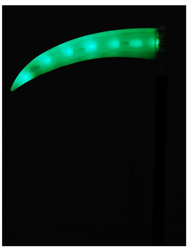 100cm LED Light Up Scythe Grim Reaper Weapon Fancy Dress Prop Kids Adults Halloween LED