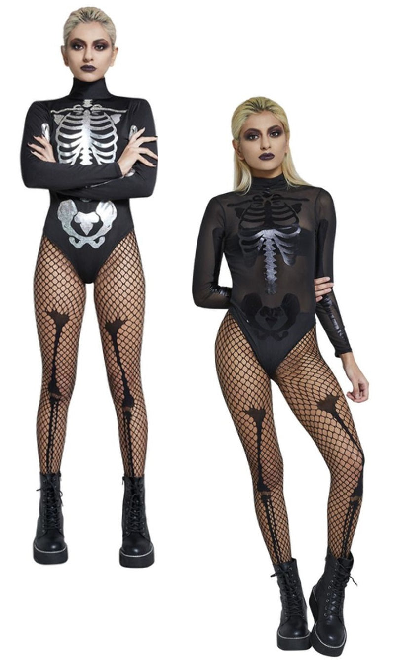 Fever Sheer Skeleton Costume