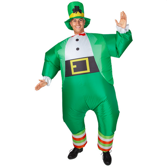 Inflatable Leprechaun Costume Adults Fancy Dress St Patricks Day Paddys Mens Outfit