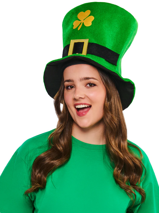 St Patricks Day Hat Adults Fancy Dress Irish Leprechaun Accessory Mens Ladies
