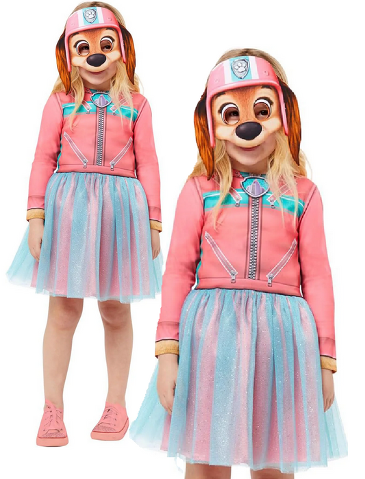Paw Patrol Liberty Costume Kids Book Day Cartoon Character Fancy Dress Age 3-6