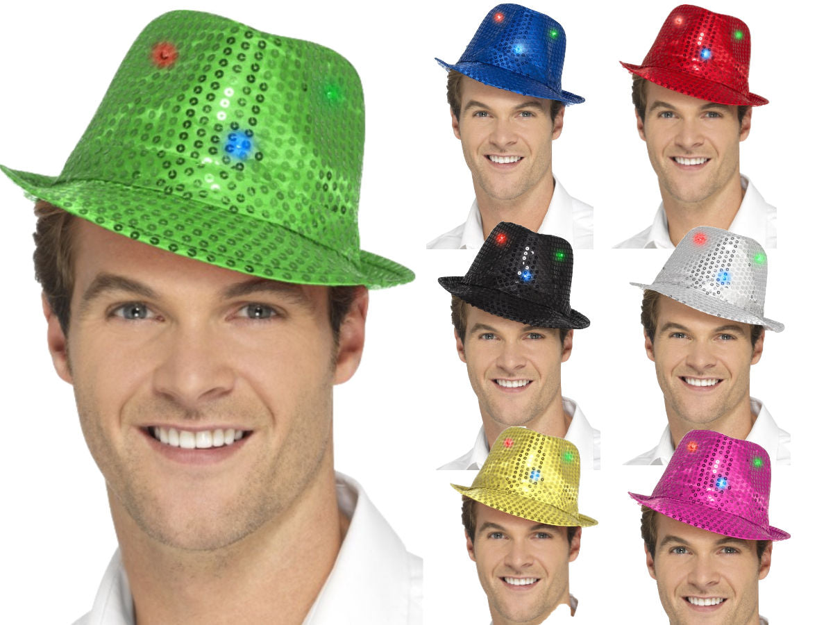 Light Up Sequin Fedora