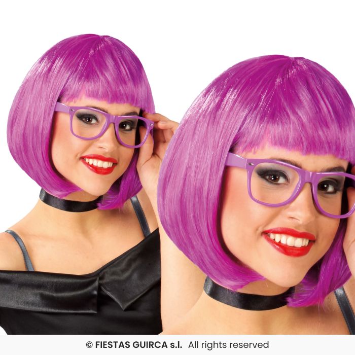 Ladies Short Bob Wig Adults Fancy Dress Glamour Wig Short Fringed Wig